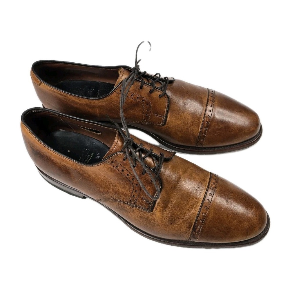Allen Edmonds‎ Clifton Leather 9 D Brown Cap Toe Oxford Dress Shoes